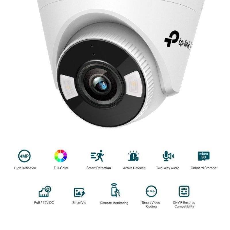 CAMARA IP TP-LINK VIGI TURRET INTERIOR 4MP 4MM IR 30M WIFI IP66 CC