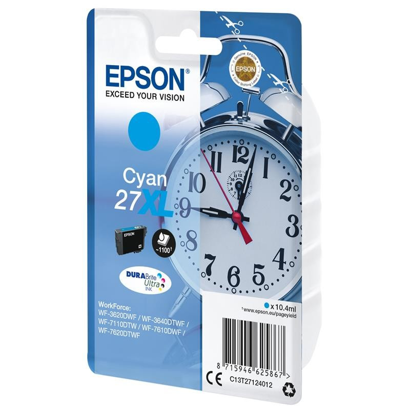 TINTA EPSON C13T27124012 CYAN T2712 27XL DURABRITE ULTRA