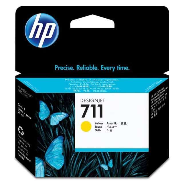 TINTA HP 711 CZ132A YELLOW